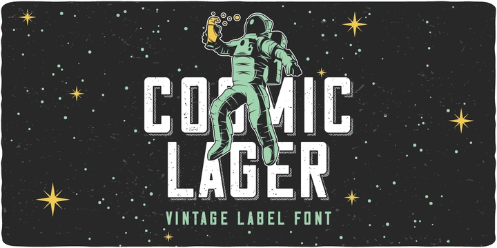 Example font Cosmic Lager #1